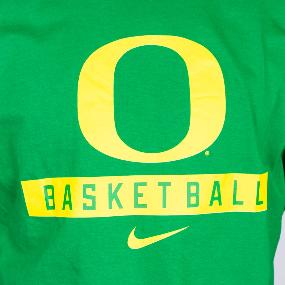 Classic Oregon O, Nike, Green, Crew Neck, Cotton, Men, Unisex, Basketball, T-Shirt, 878121